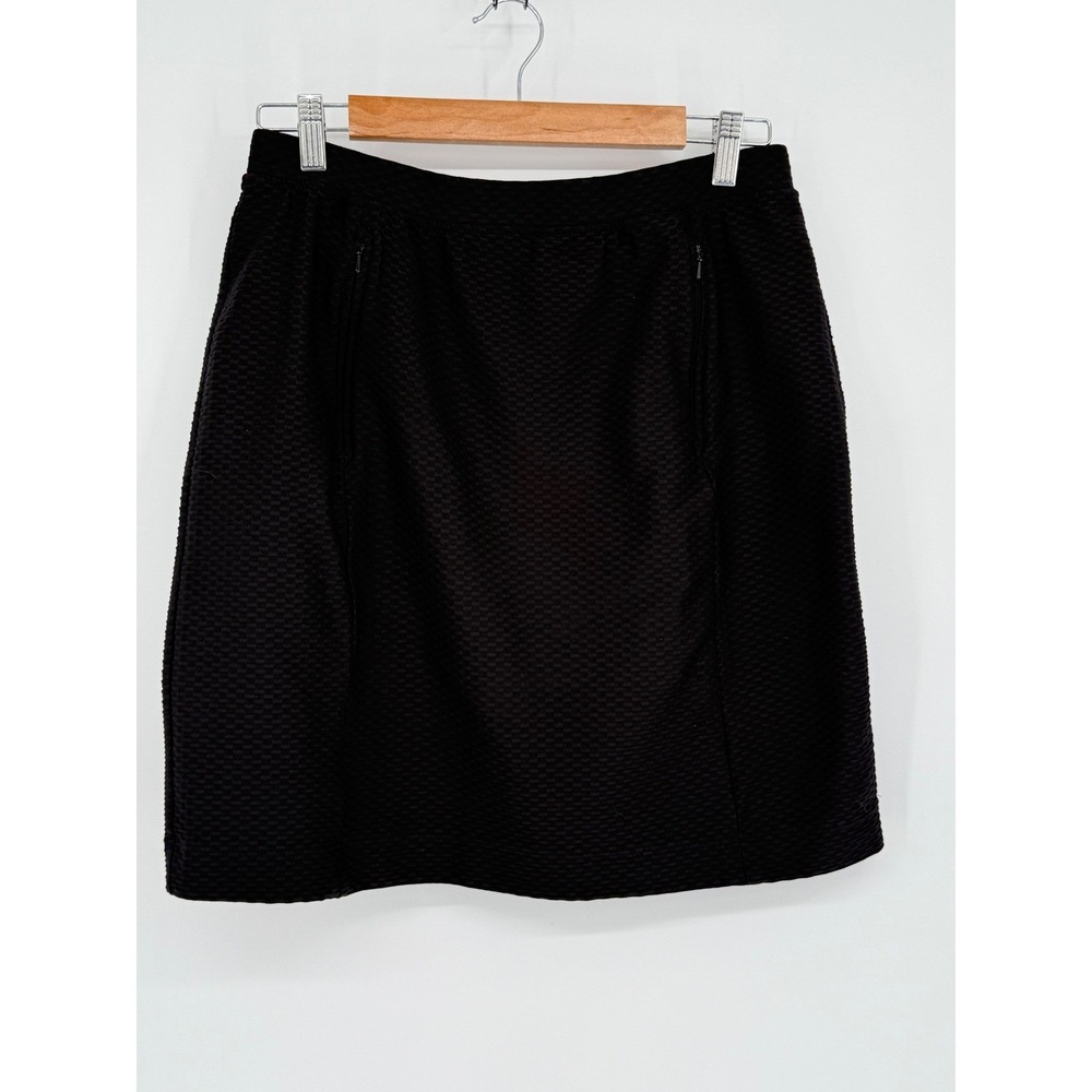 Coral Bay Golf Black Quilted‎ Skort Skirt Women's Medium Athletic